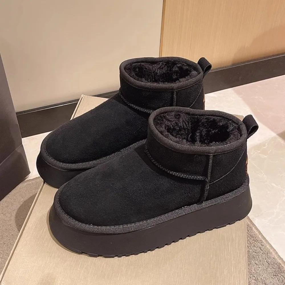 

Bread shoes, snow boots, women's 2025 new popular winter with plush thick sole, waterproof, anti slip, warm cotton shoes
