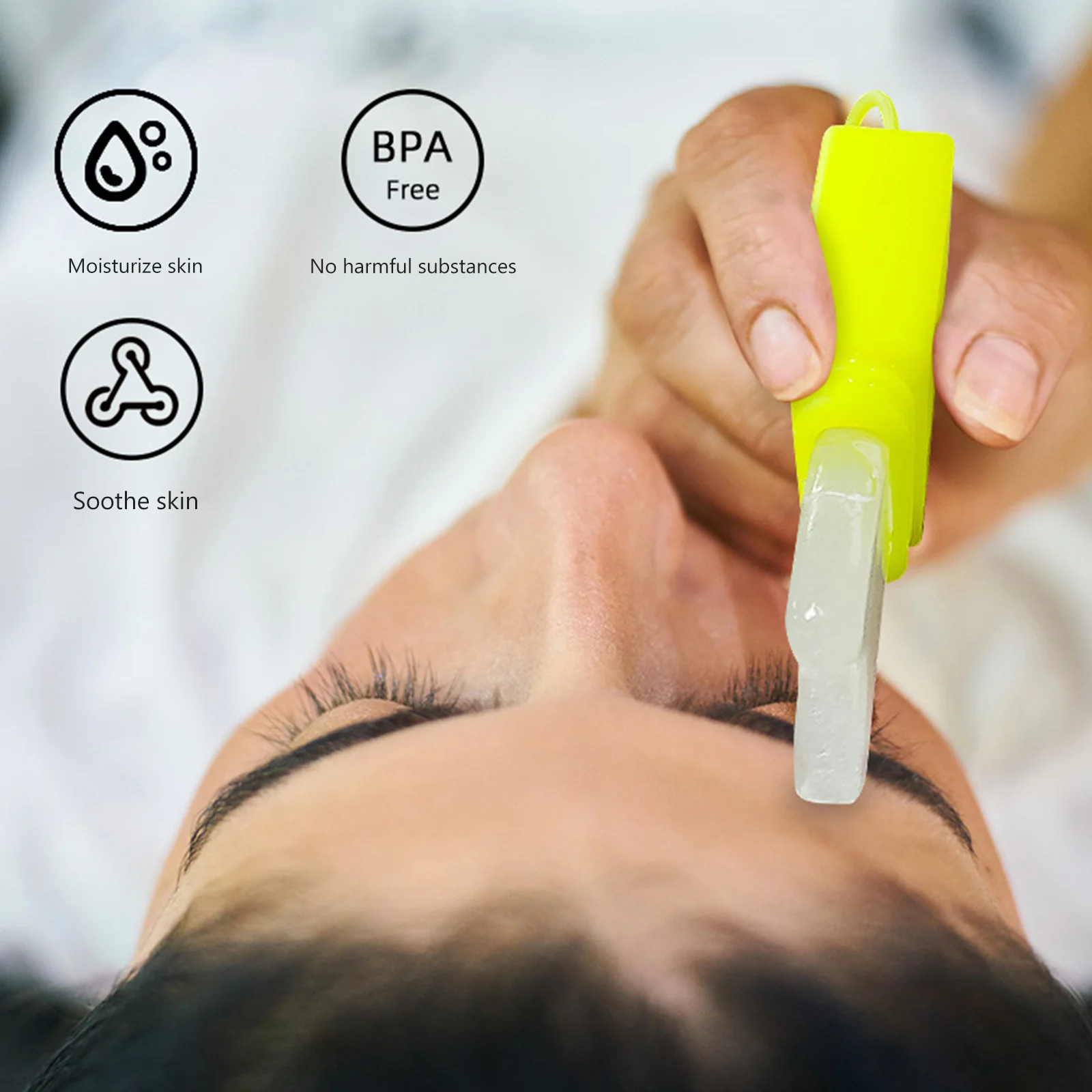 Siliconen mal voor gezichtsmassage Huidverzorgingstool Draagbaar gezichtsschoonheidsapparaat voor gezichtsoog