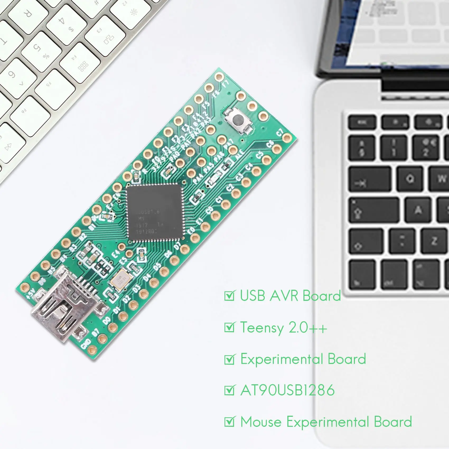 

Плата разработки Teensy 2.0++ USB AVR ISP для U-дисков, клавиатуры и мыши, экспериментальная плата AT90USB1286