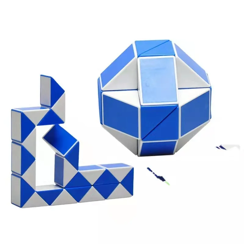 5Pcs Magic Snake Ruler Puzzle Antistress Cube Twist Snake Folding Educational Toy kids child Magic Ruler Cube