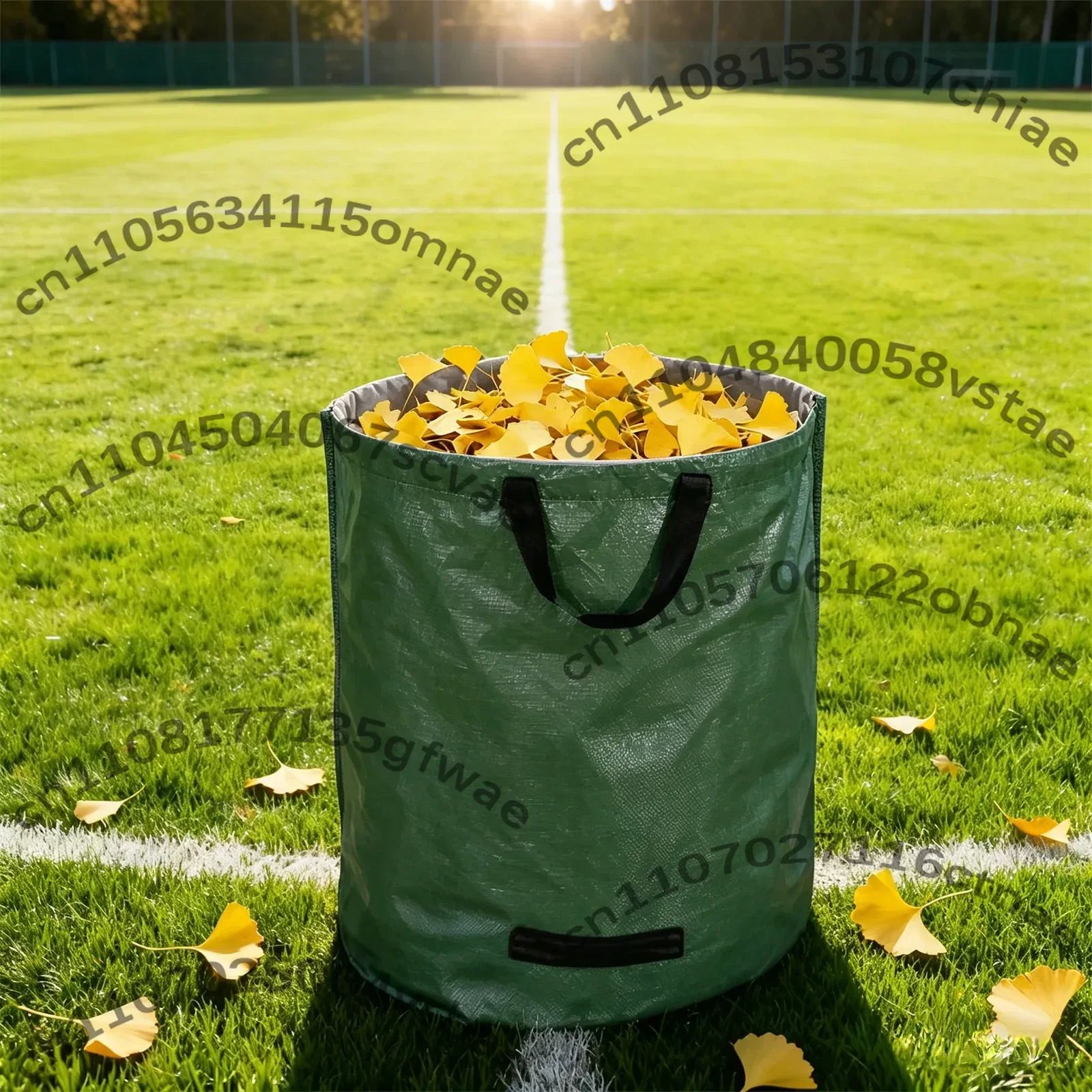 Suitable for gardening fallen leaves collection bag plant garbage bag PP waterproof woven bag