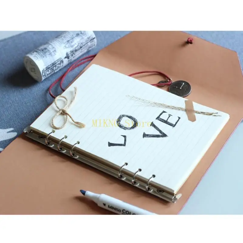 losbladig reishandboek Pu lederen notitieboekje Briefpapier Kladblok verkoop