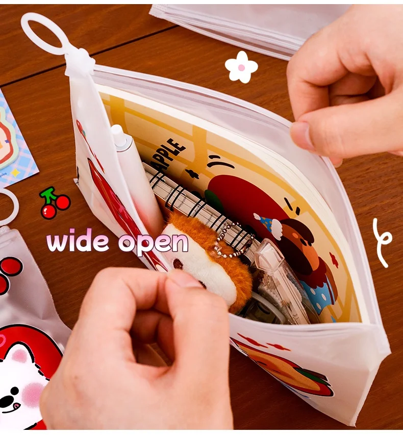 Westie Document Folder for Student Cute File Holder Papers Aesthetic School Supply Gift Multifunctional Storage Pouch for Kids