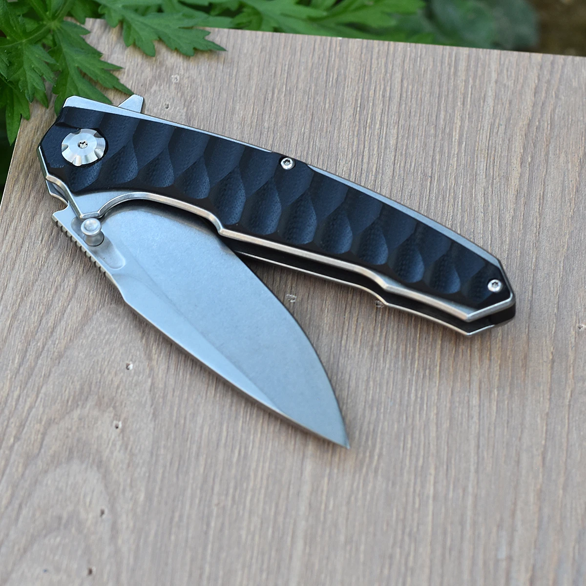 New M390 Steel Pocket Knife G10 Handle Outdoor Camping Knife Fruit Portable  EDC Tool