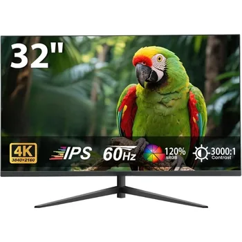 32 Inch 4K UHD Zero‑Frame IPS Monitor with Blue Light Filter and FreeSync 1