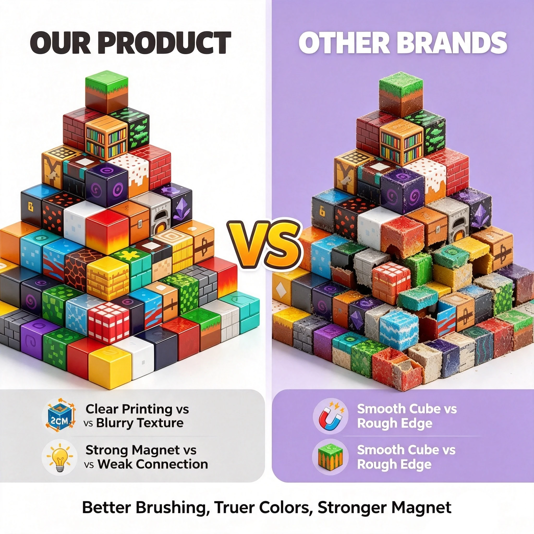 Magnetic Building Block Bricks Toy Mine Stacking World DIY Creative Architecture Model Set Educational Kids Gifts for Boy Girls