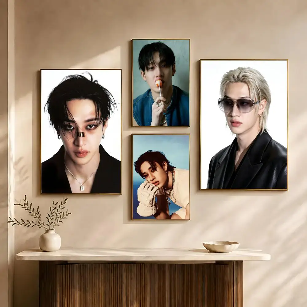 Singer Bang Chan Poster Poster HD Waterproof PP Self-Adhesive Removable Wall Art for Bedroom   Decor Gift