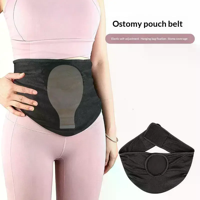 Ostomy Support Belt Pouch Cover: Soft High-Flexibility Breathable Bag Holder for Men & Women's Portable Daily Wear & Comfort