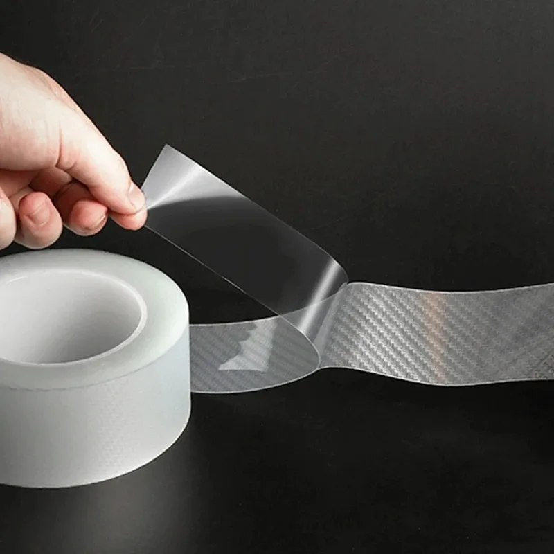 Car Door Anti-collision Strip Sticker Invisible Transparent Body Film Carbon Fiber Scratch Resistant Threshold Protection Film