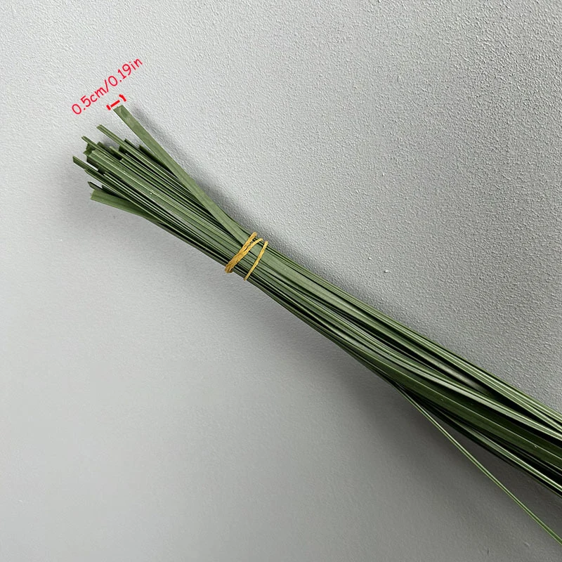39 Zoll Künstlicher Grasstiel DIY Blumenmaterial Weiche Gummi-Blätter Rattan Blumenarrangement Pflanzengras Hochzeit Party Deko – Detail 18