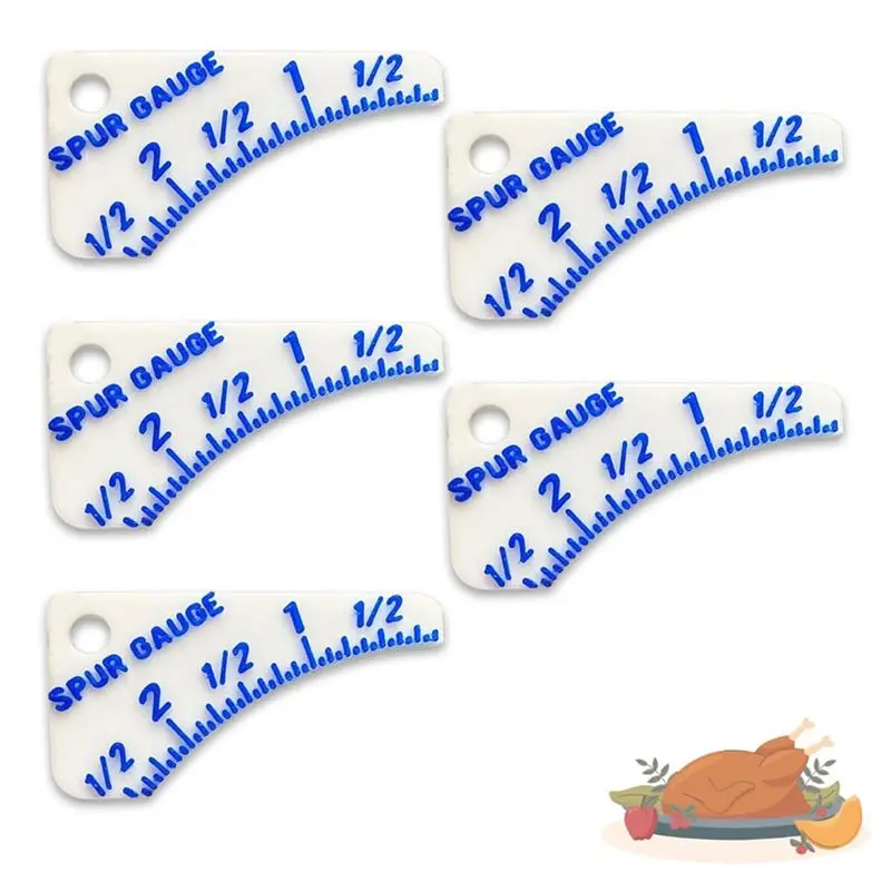 -[Retail TX] Turkey Spur Gauge, Precision Tool For Measuring Turkey Spur Length, Unique Measuring Tool For Turkey Hunters