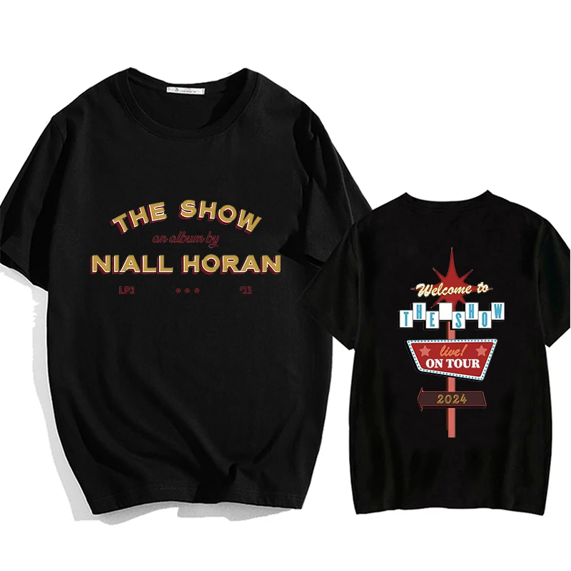 Niall Horan T-shirt Unisex Anime Mens Short Sleeve Streetwear Oversized Crewneck 100% Cotton Male Summer harajuku Clothing Tops