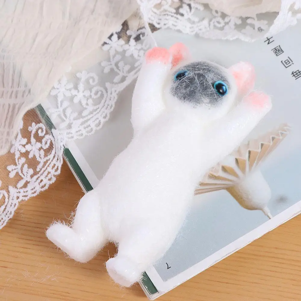 ตลกช้า Rebound ตุ๊กตาแมวของเล่นบีบการ์ตูนที่มีสีสันจําลองแมวบีบของเล่นมินิสัตว์แมว Fidget ของเล่นสํานักงาน