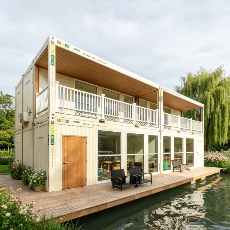 Customized Modern 20ft 40ft Prefabricated House 2 Bedroom Extendable Folding Steel Container with Sandwich Panel Design