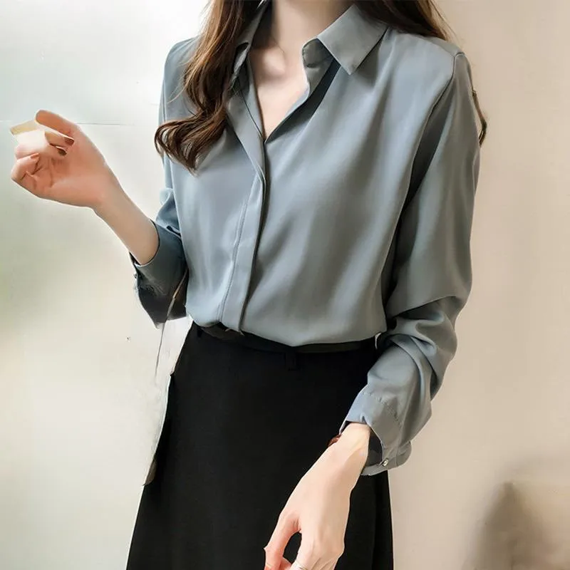 Formal Social Women Stylish Elegant Blouses Clothing New White Tops Female Formal