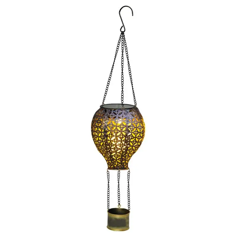 

Outdoor Waterproof Hang Solar Lights Solar Lantern Unique Hot Air Balloon Shape Outdoor Lights Energy Saving Weatherproof