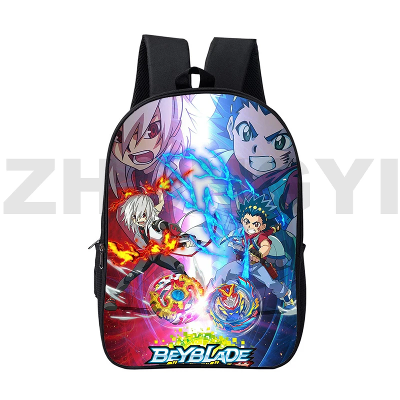 

Popular Students Beyblade Burst 3D Cartoon Backpacks Quality Nylon Daily Travel Shoulder Bag 16 Inch Big School Bags for Girls