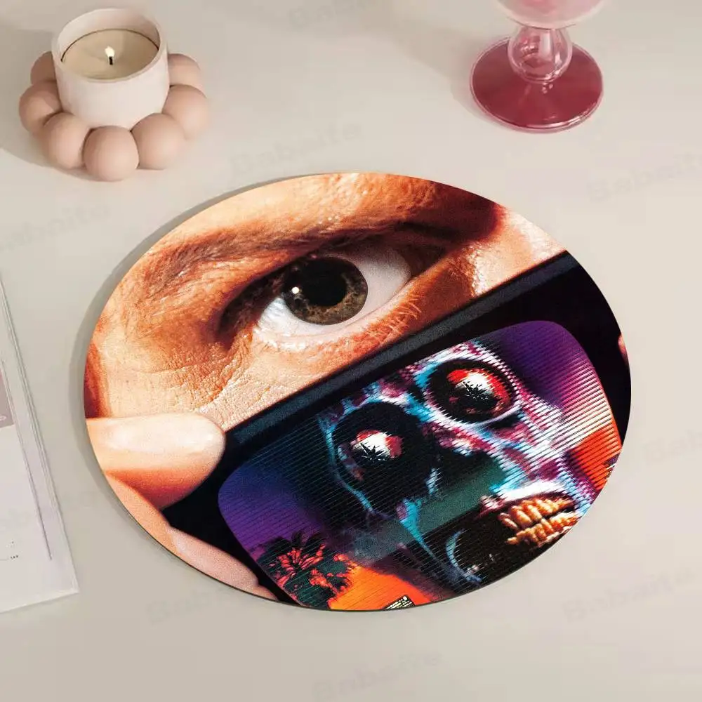 They Live Classic Movie John Carpenter Themed Wooden Coaster Non-Slip Heat-Resistant Fun Dining Table Decoration Cafe