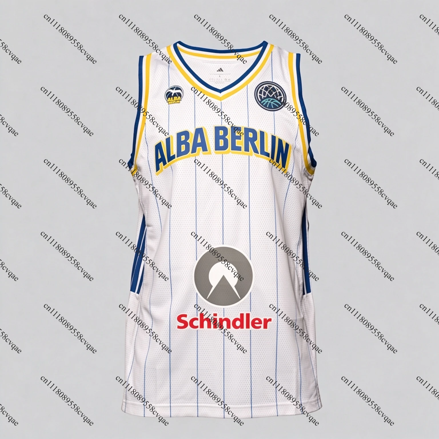 Alba Berlin Basketball Match Jersey Men Summer Sleeveless Sports Shirt Fan Wear