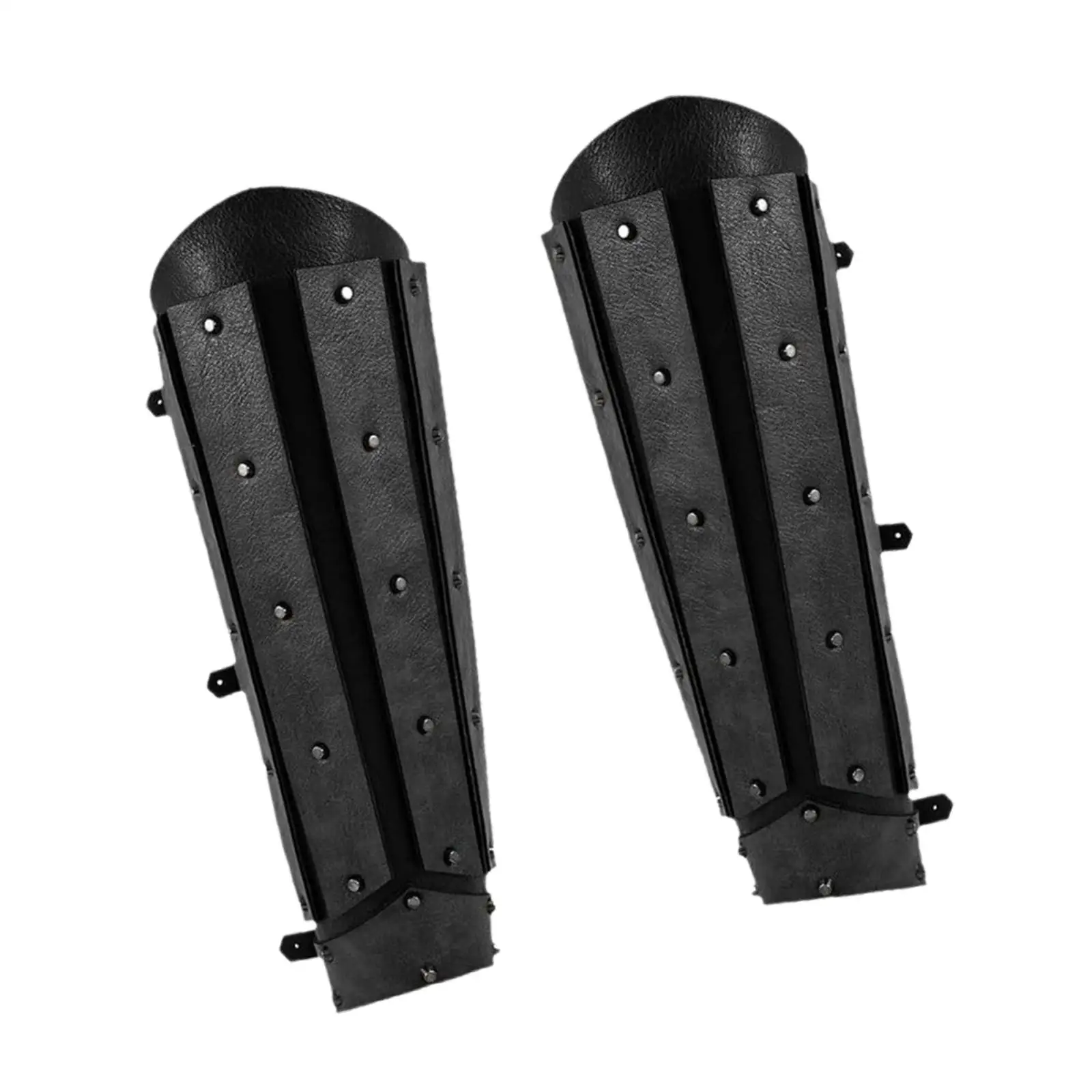 Pirate Boot Tops Shoes Covers Men PU for Stage Show Themed Party Performance Black