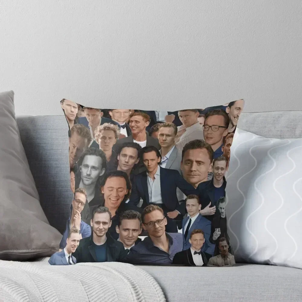 

Tom Hiddleston photo collage Throw Pillow Cushions For Children luxury covers Couch Pillows pillow