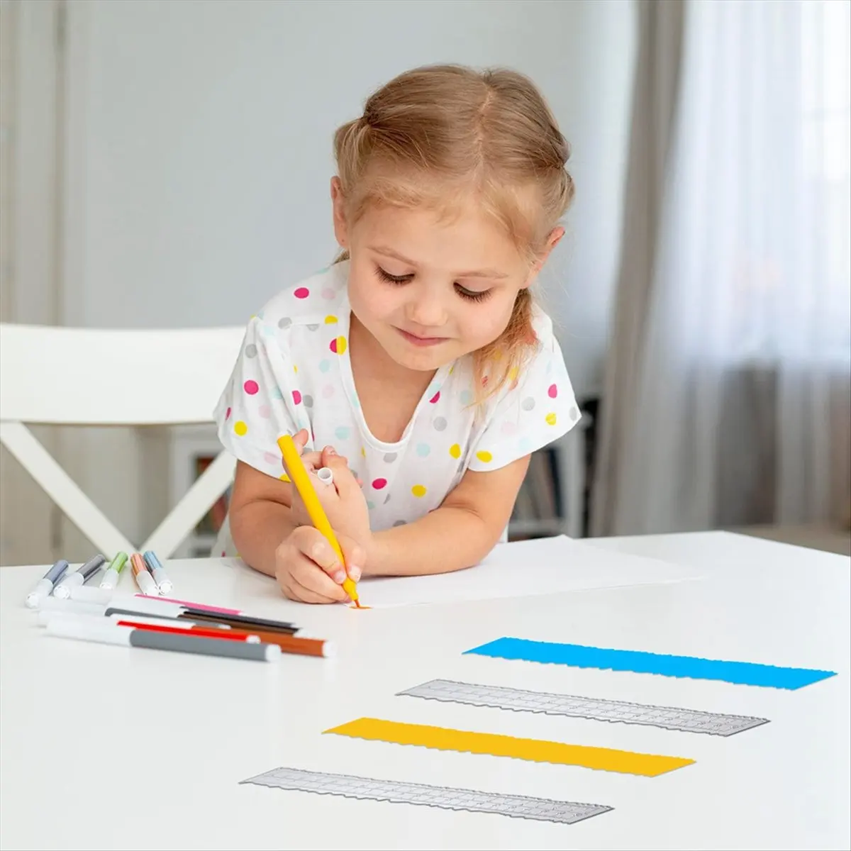 KSOL 3 Styles Irregular Edge Ruler,Metal Craft Ruler Paper Tearing Ruler for Embossing with Scrapbook Jagged Edge Rulers