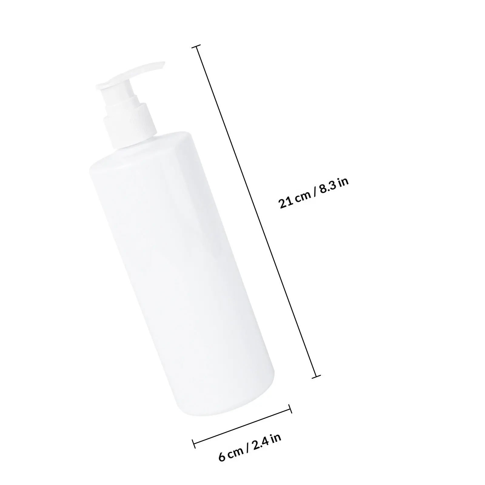 1Pcs White Transparent Plastic Bottle 500Ml Leak Proof Bathroom Container for Shampoo Lotion Hand Washing Emulsion Storage