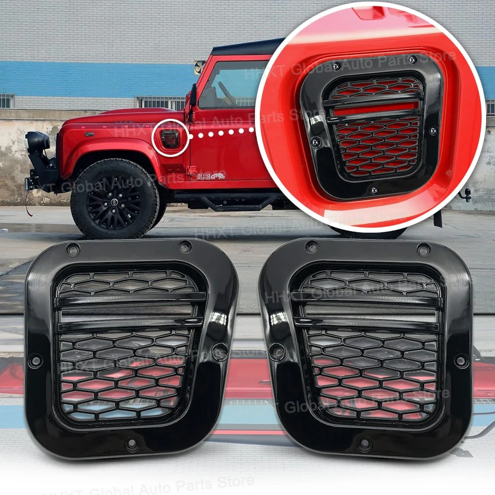 

2x For Land Rover Defend Parts Side Vent Grille Tuning Car Auto Parts Tuning Air Side Vents Grille