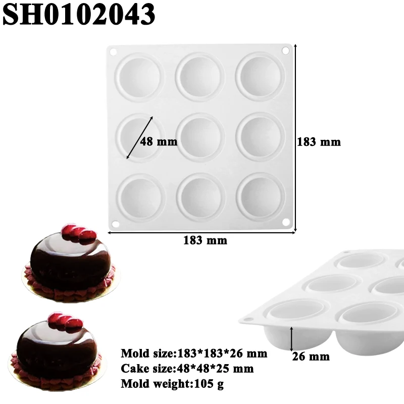 Oblate Shape Soap Moulds Food Grade Silicone Cake Molds French Dessert Mousse Baking Tools Jelly Pudding Mold Kitchen Supplies