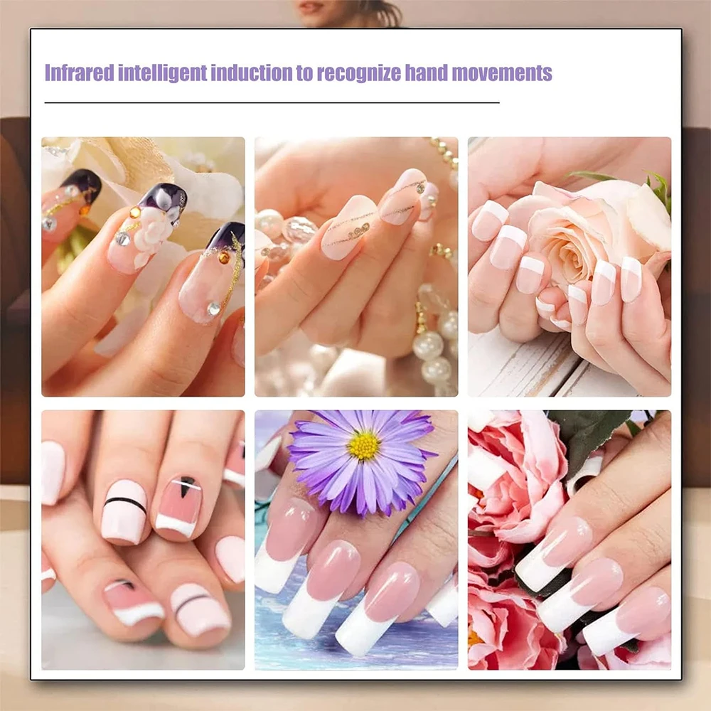 LINMANDA Advanced Automatic Sensor Nail Polish Dryerhot And Cold Air Nail Dryersnail Polish Dryer Infrared Induction Air Dryer