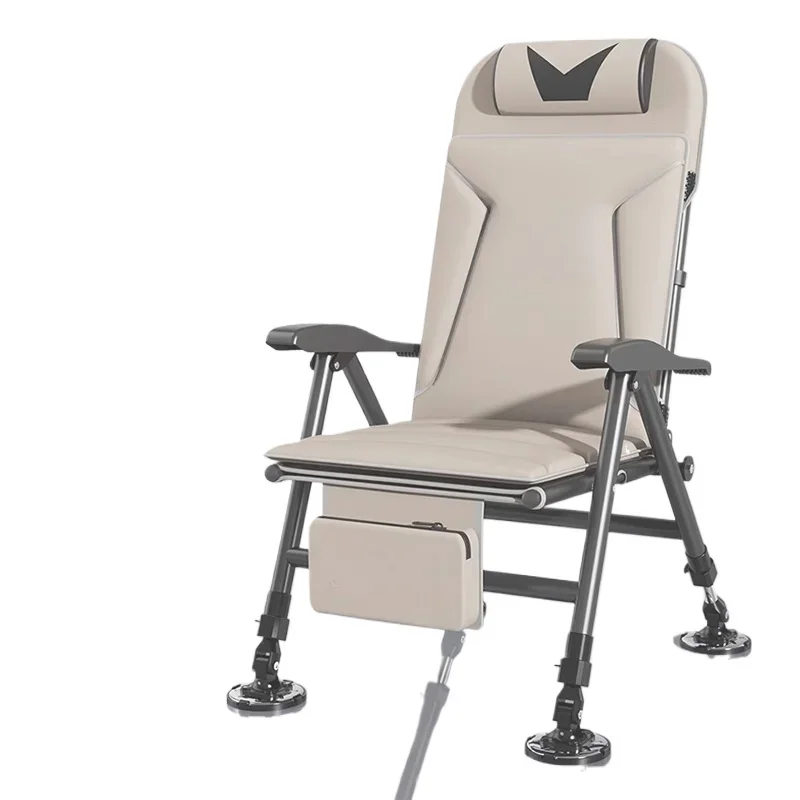 European fishing chair, reclining, foldable multi-functional new wild fishing table fishing chair all-terrain seat