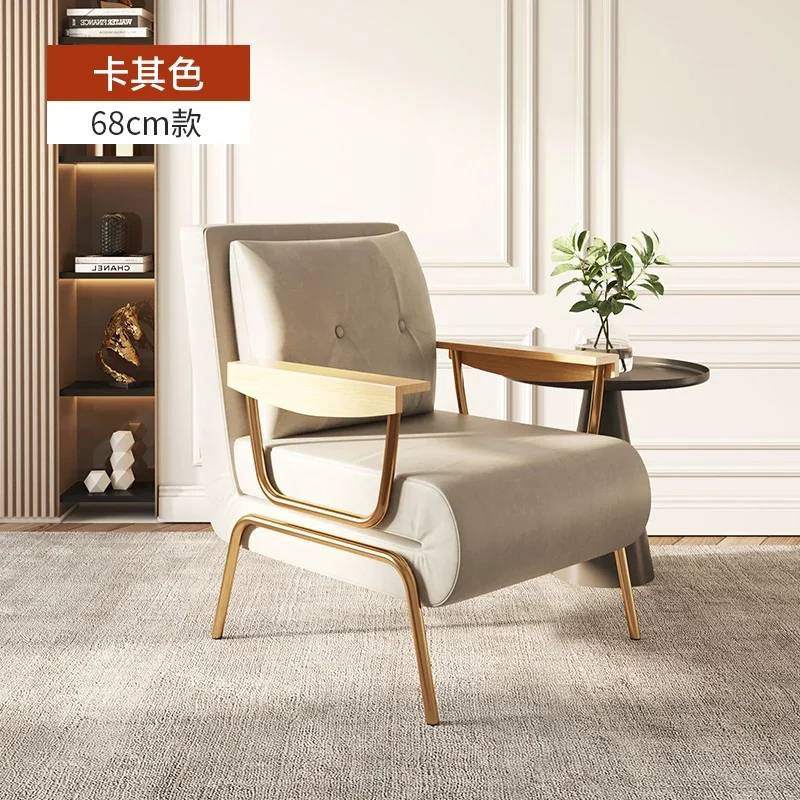 Folding sofa bed armchair sleeper lounge chair multi-functional imitation leather boss sofa single living room leisure chair