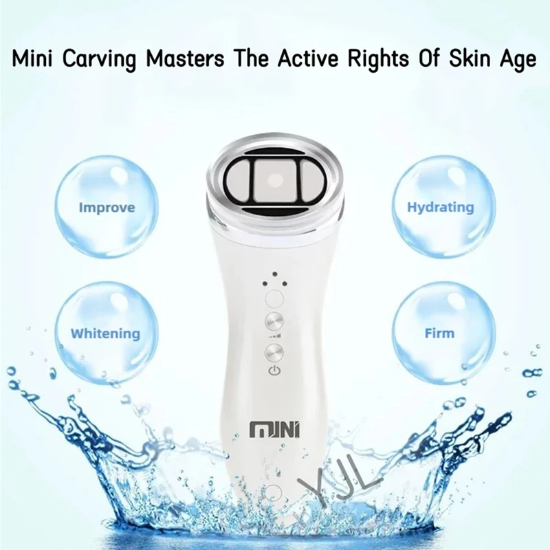 Mini-Ultraschallmesser, Schönheitsinstrument, tragbares Ultraschall-Lifting und Straffung von Falten, Verjüngung, Heim-Schönheitsausrüstung