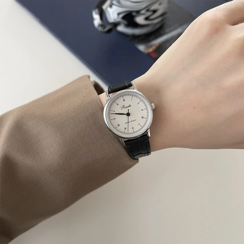 Новые винтажные модные высококачественные нежные и элегантные автоматические часы с маленьким циферблатом, женские кварцевые водонепроницаемые женские часы