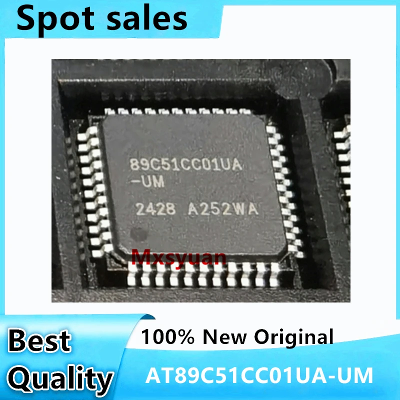 5PCS/LOT 89C51CC01UA-UM AT89C51CC01UA-UM AT89C51CC01UA-RLTUM  TQFP44 100% original authentic