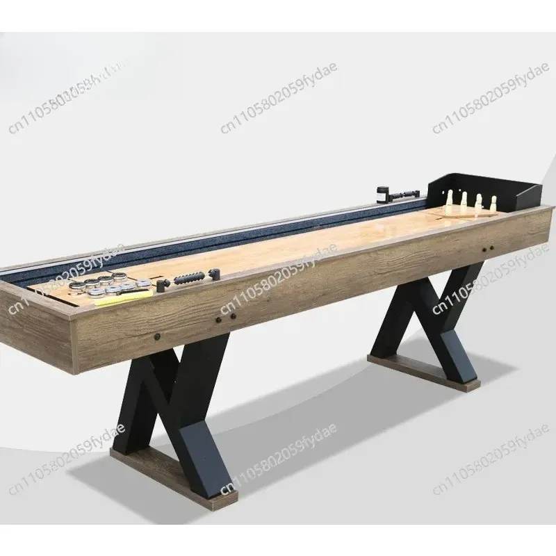 2-in-1 Multifunctional LED Pool Table, Bowling Table, Indoor Entertainment Pool Table
