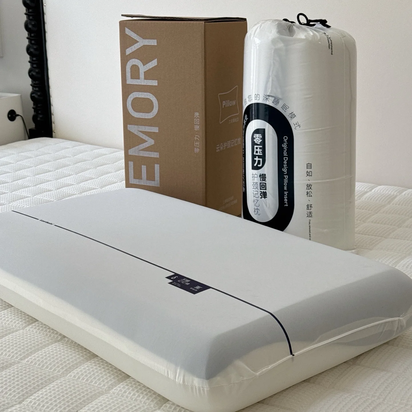 For Planet New Hotel Pillow Core with Pillowcase Deep Sleep Slow-Rebound High Memory Foam Pillow for Single Use Home