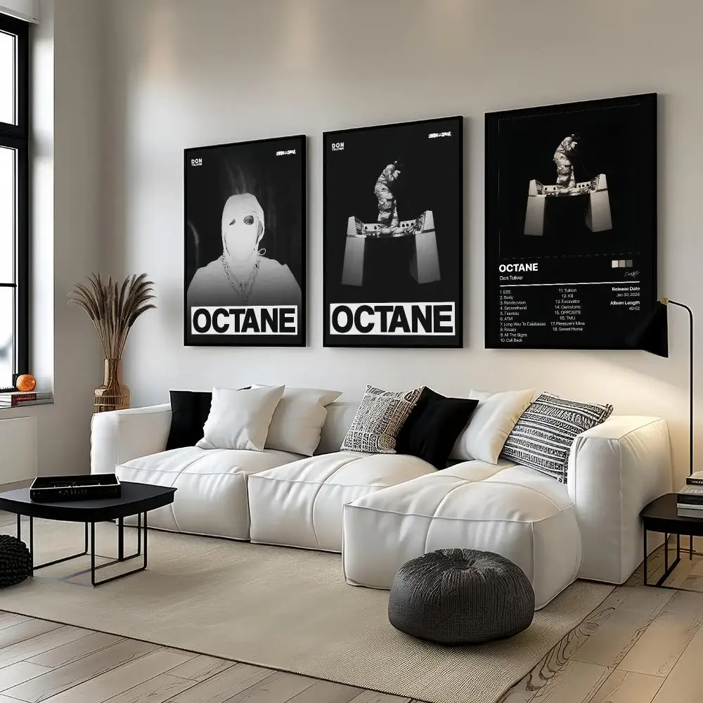 Rapper D-Don T-Toliver Octane Poster Living Room Bedroom Bar Cafes Wall Home Decoration Gifts