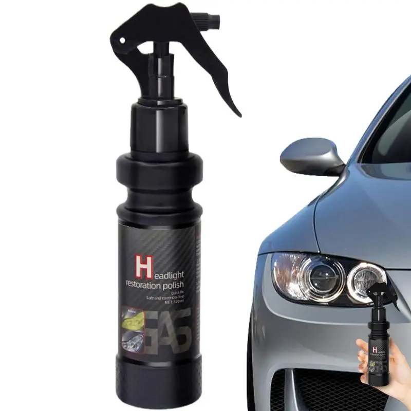 Headlight Fluid 120ml Headlight Restoration Liquid UV Protection Car Headlight Repair Polish Fluid Liquid Brings Headlights Back