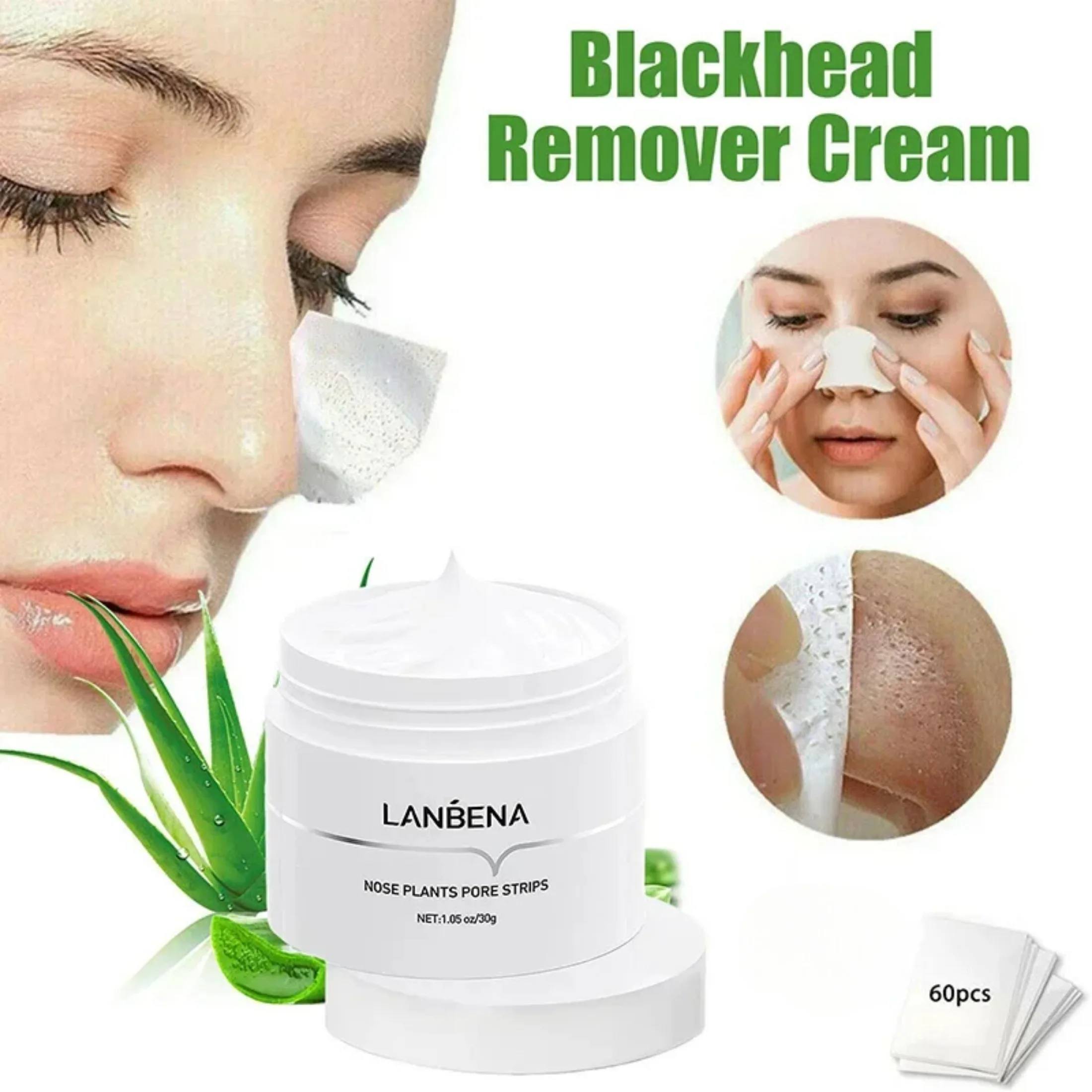 30g จมูก Blackhead Remover ครีม Pore Strip Tearing Mask Peeling สิวทําความสะอาดจุดสีดํา Peel Off Mud Mask Skin Care แต่งหน้า