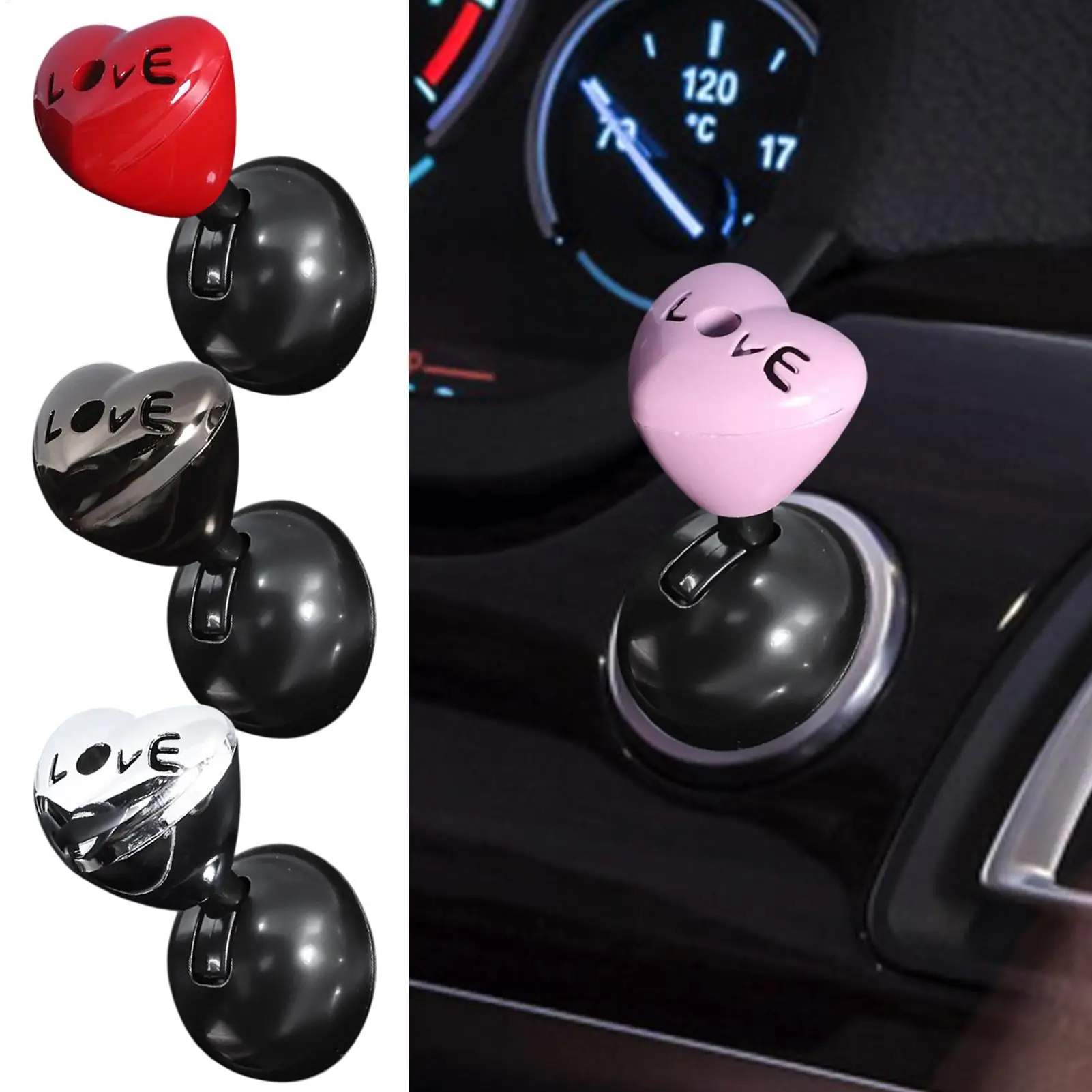 زر بدء الروك عصا التحكم في السيارة، غطاء زر التشغيل، جزء الروك مع على شكل قلب لترقيات تحويل الإشعال سهلة