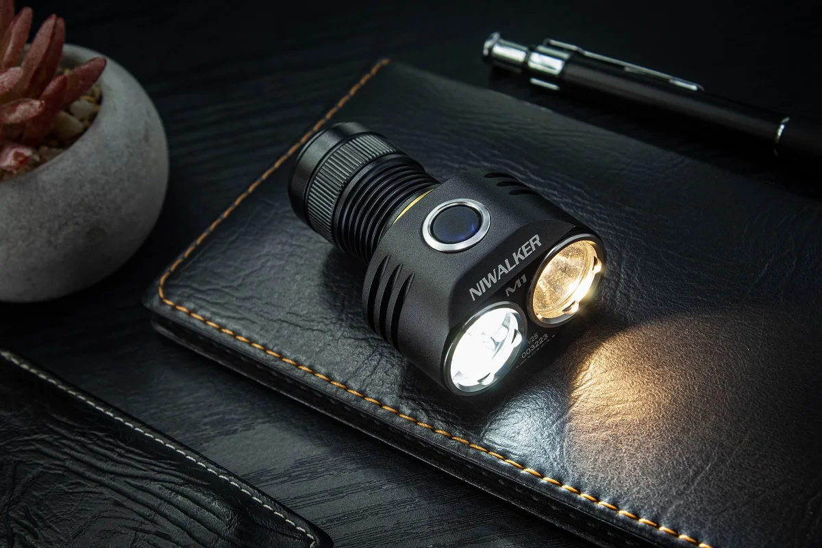 Niwalker etmini v2s 3050 lumen cw & nw TYPE-C wiederauf ladbare vielzweck edc 18350 taschenlampe