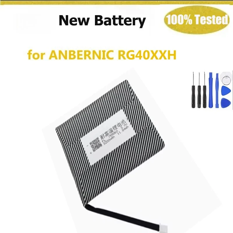 New  Battery for ANBERNIC RG40XX H RG40XXH Handheld Game Console 3.7V 3200mAh 755060