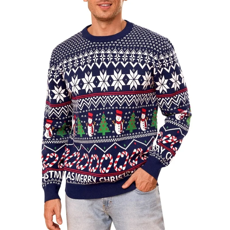 Santa Claus Deer Pattern Hoodie For Men Christmas Snow 3D Printed Pullover Autumn Women Hoodies Long Sleeve O-Neck Sweatshirts