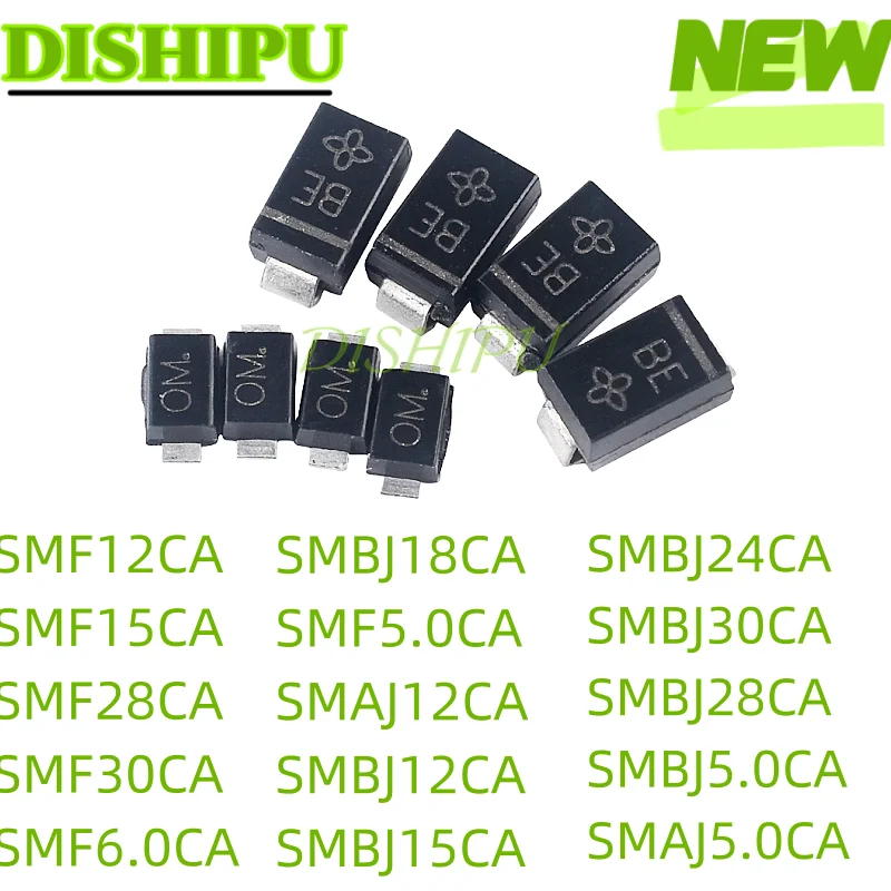 20pcs SMF5.0CA SMAJ5.0CA SMBJ5.0CA SMF12CA SMAJ12CA SMBJ12CA SMF15CA SMBJ15CA SMBJ15CA SMBJ30CA SMBJ30CA SMF28CA SMBJ28CA SMBJ28CA SMBJ28CA SMF6.0CA SMBJ24CA SMBJ18CA Both