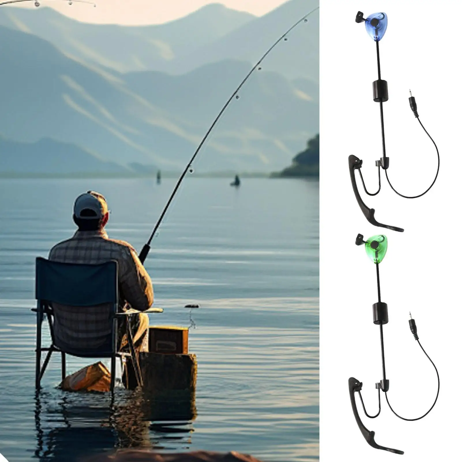 Bite Alarms For Fishing Poles Fishing Alarms Bite Alarms With Led Light Indicator Tool Detection For Dad Sturgeon Carp Men