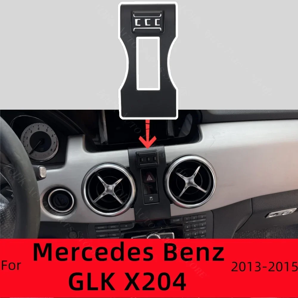 Base de suporte para telefone de carro, suportes especiais para mercedes benz glk x204 220 350 2013 2014 2015, acessórios para carregamento sem fio