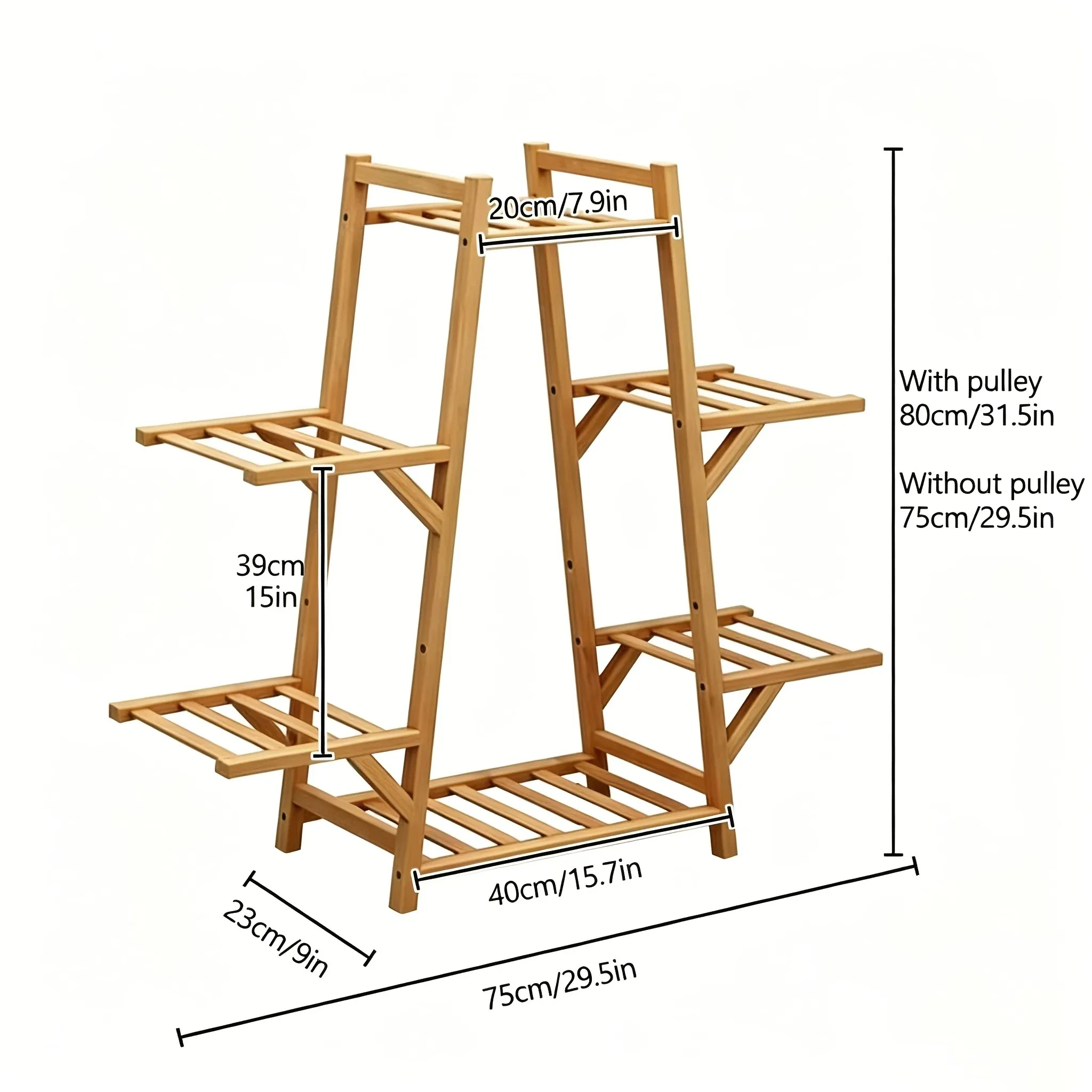 2026 new a-frame plant stand 1pcs multi layer vertical flower display rack, indoor outdoor plant shelf for balcony garden patio