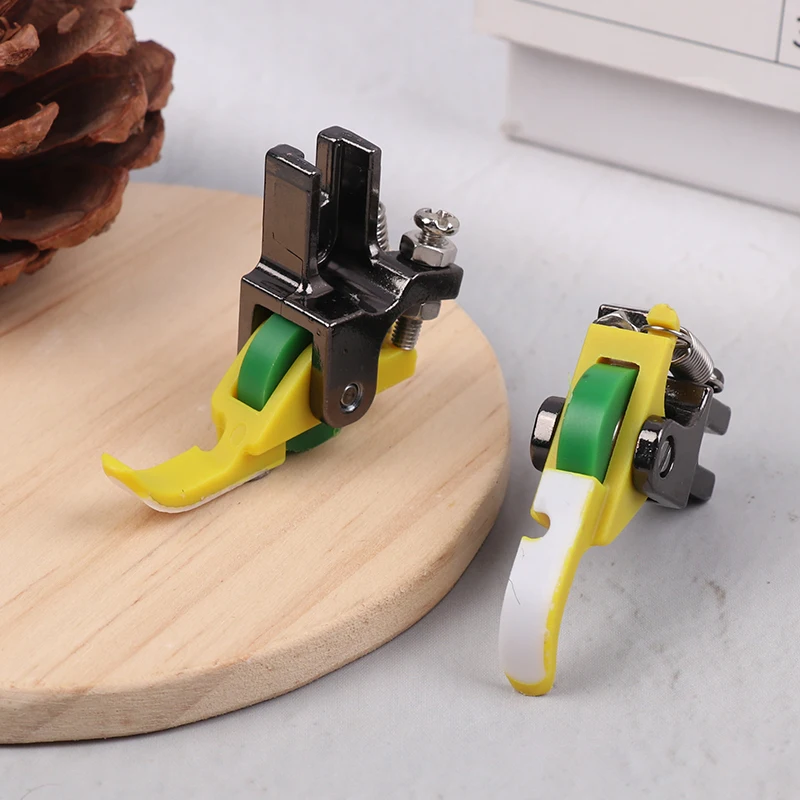 1PC Universal จักรเย็บผ้าอุตสาหกรรมหนัง Roller Wheel Presser เท้าแบนรถผ้าหนาเสื้อผ้าเปลี่ยน Presser ฟุต