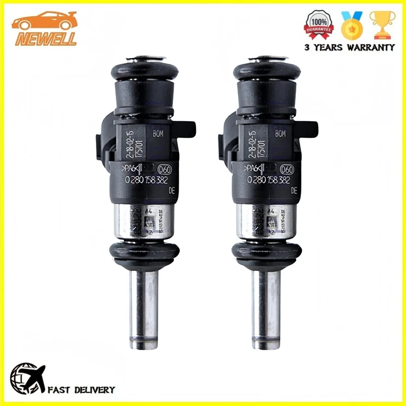 2pcs 28040431A 0280158382 Fuel Injector For 15-20 Ducati Multistrada 950 1260S 1200 ABS XDiavel Rebuilt HYPERMOTARD 698 MONO RVE